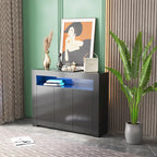 Buffet de salon avec éclairage LED et 3 portes