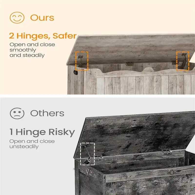 Banc à chaussures pour entrée - 15,7 cm (P) x 39,4 cm (L) x 19,2 cm (H)