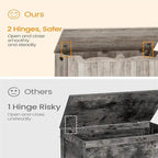 Banc à chaussures pour entrée - 15,7 cm (P) x 39,4 cm (L) x 19,2 cm (H)