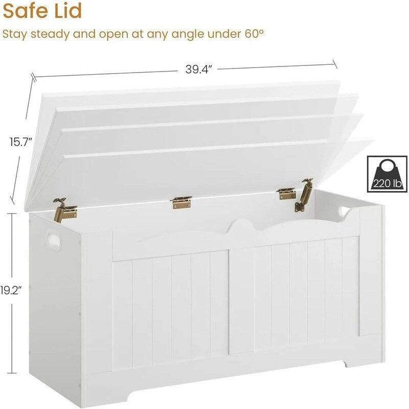 Banc à chaussures pour entrée - 15,7 cm (P) x 39,4 cm (L) x 19,2 cm (H)