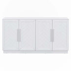 Sideboard with 4 Doors Large Storage Space with Adjustable Shelves