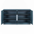 Buffet à 4 portes, grand espace de rangement avec étagères réglables