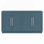 Buffet à 4 portes, grand espace de rangement avec étagères réglables