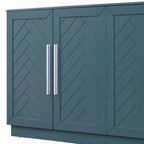 Buffet à 4 portes, grand espace de rangement avec étagères réglables