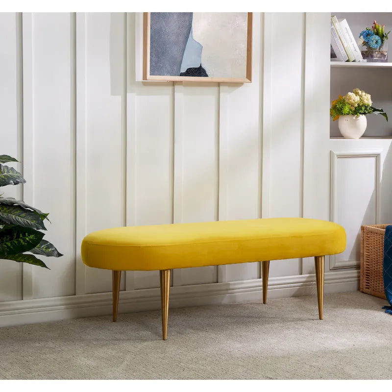 Banc ovale SAFAVIEH Couture Garnette - 48 po L x 18 po P x 16 po H