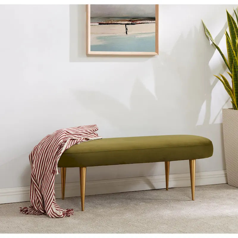 Banc ovale SAFAVIEH Couture Garnette - 48 po L x 18 po P x 16 po H