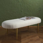 Banc ovale SAFAVIEH Couture Garnette - 48 po L x 18 po P x 16 po H