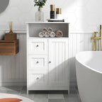 Meuble de rangement en bois à 1 étagère et 3 tiroirs, pour salle de bain