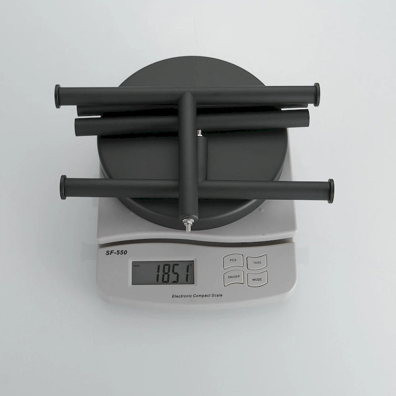 Barre de comptoir autoportante avec double porte-serviettes en forme de T pour salle de bain ou cuisine