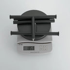 Barre de comptoir autoportante avec double porte-serviettes en forme de T pour salle de bain ou cuisine