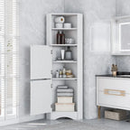 Armoire d'angle haute pour salle de bain