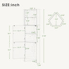 Armoire d'angle haute pour salle de bain