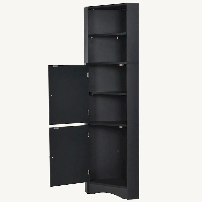 Armoire d'angle haute pour salle de bain