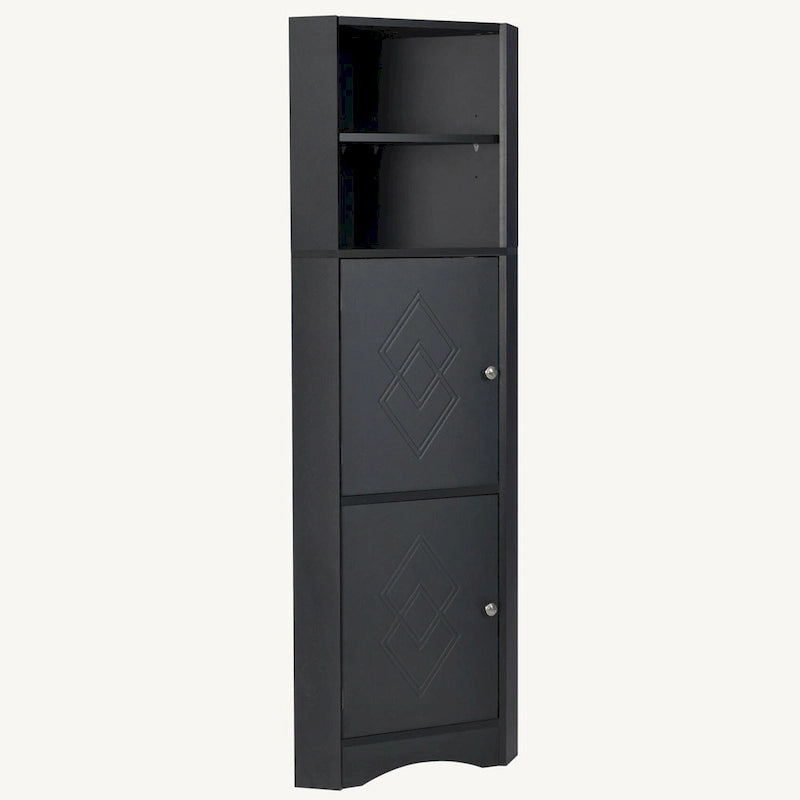 Armoire d'angle haute pour salle de bain