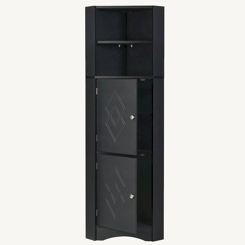Armoire d'angle haute pour salle de bain