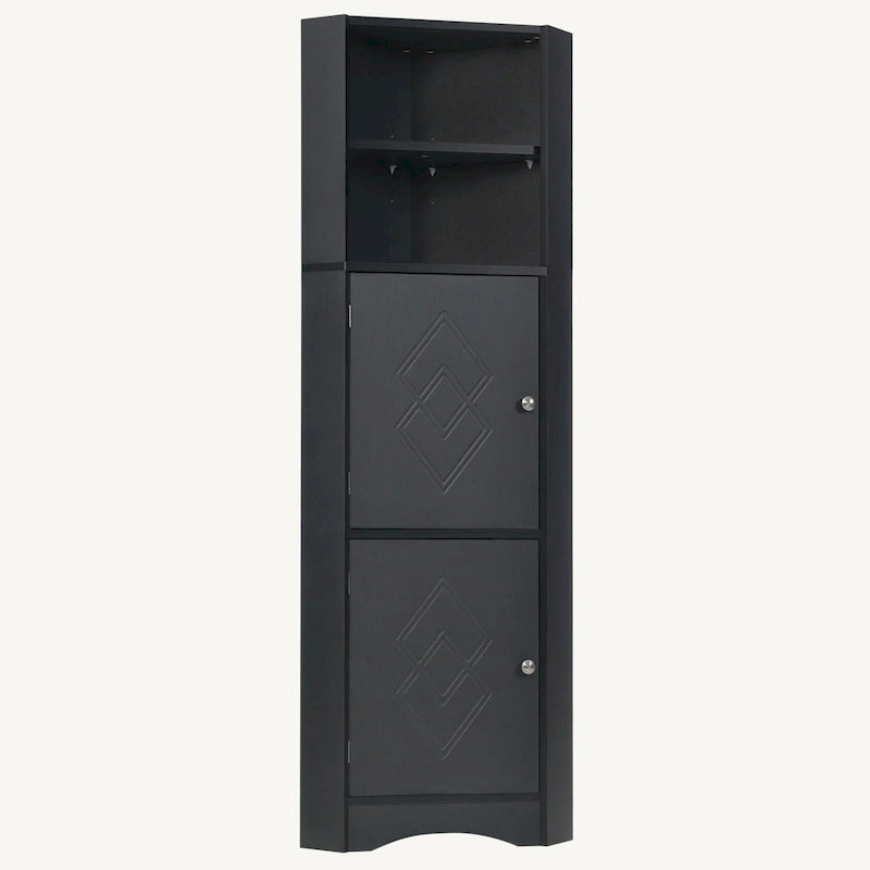 Armoire d'angle haute pour salle de bain