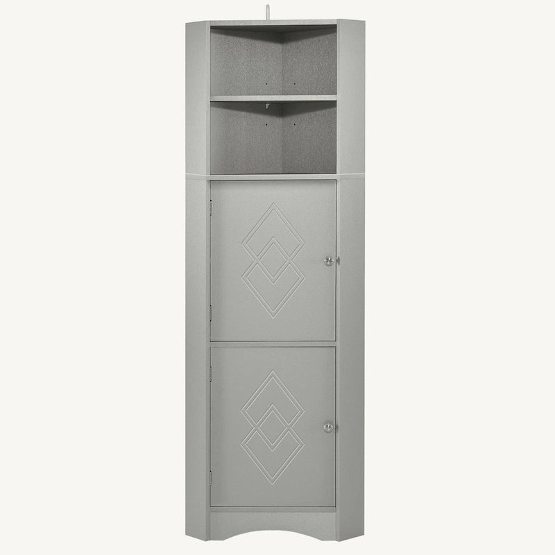 Armoire d'angle haute pour salle de bain