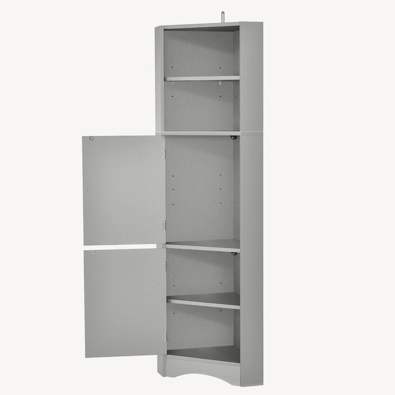 Armoire d'angle haute pour salle de bain