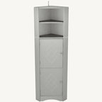 Armoire d'angle haute pour salle de bain