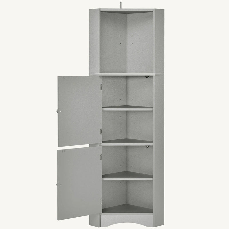 Armoire d'angle haute pour salle de bain