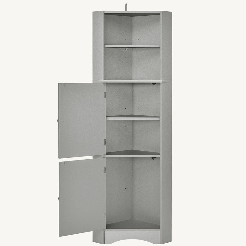 Armoire d'angle haute pour salle de bain