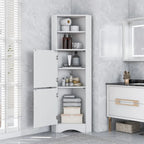 Armoire d'angle haute pour salle de bain
