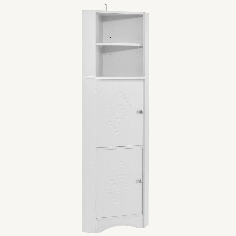 Armoire d'angle haute pour salle de bain