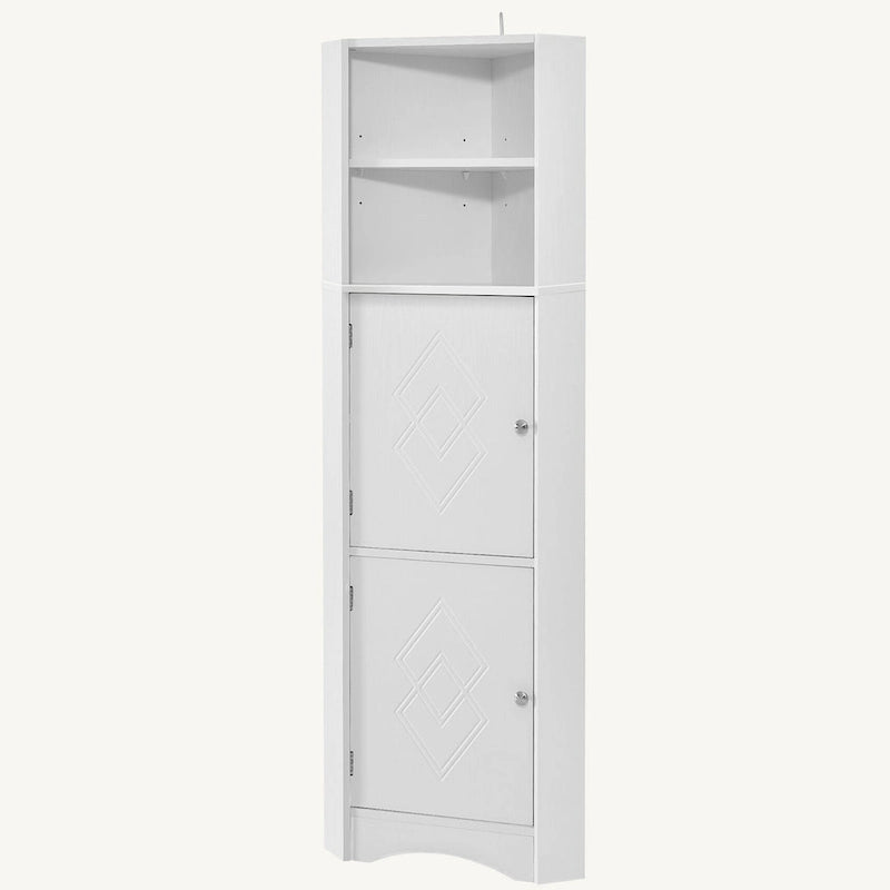 Armoire d'angle haute pour salle de bain