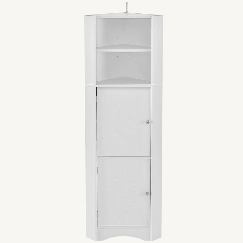 Armoire d'angle haute pour salle de bain