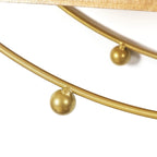 Étagères murales flottantes rondes à 3 niveaux Adeco - 19,6 cm (P) x 19,6 cm (L) x 5,3 cm (H)