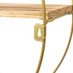 Étagères murales flottantes rondes à 3 niveaux Adeco - 19,6 cm (P) x 19,6 cm (L) x 5,3 cm (H)