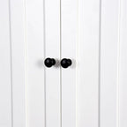 Meuble de salle de bain Merax en bois à poser au-dessus des toilettes avec étagère réglable