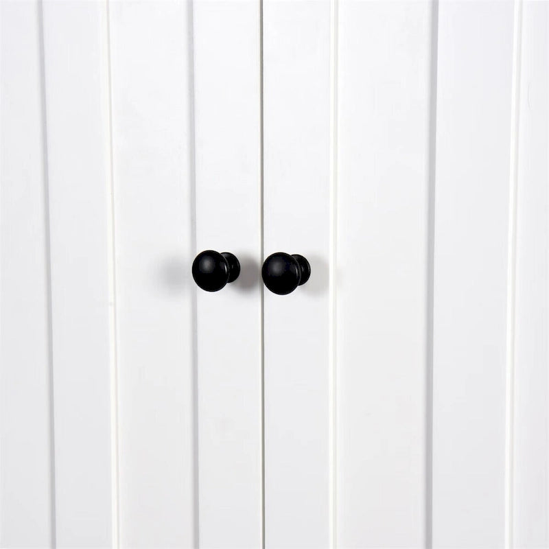 Meuble de salle de bain Merax en bois à poser au-dessus des toilettes avec étagère réglable