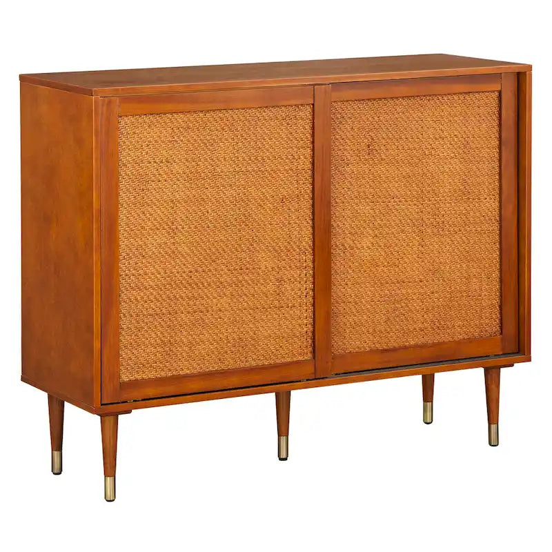 Angelo:HOME Buffet Allen en rotin - 47,7 x 15,7 x 36