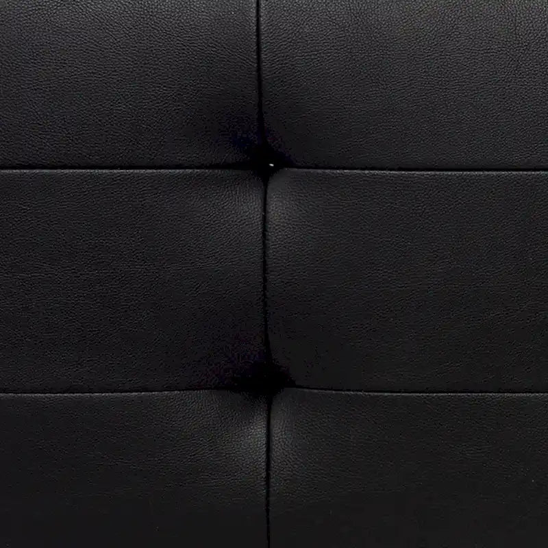 Banc contemporain Cassatt en tissu noir