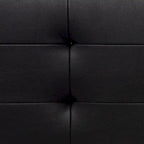 Banc contemporain Cassatt en tissu noir