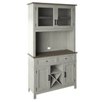 Buffet de cuisine Twin Star Home avec rangement pour vin