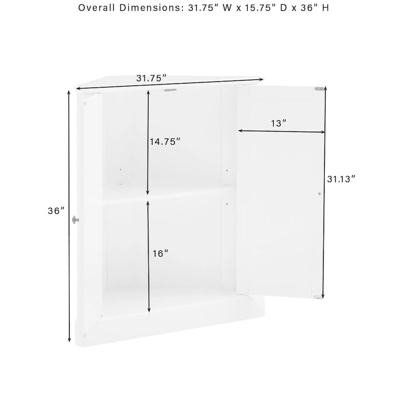 Garde-manger d'angle empilable Crosley Shoreline - Non applicable