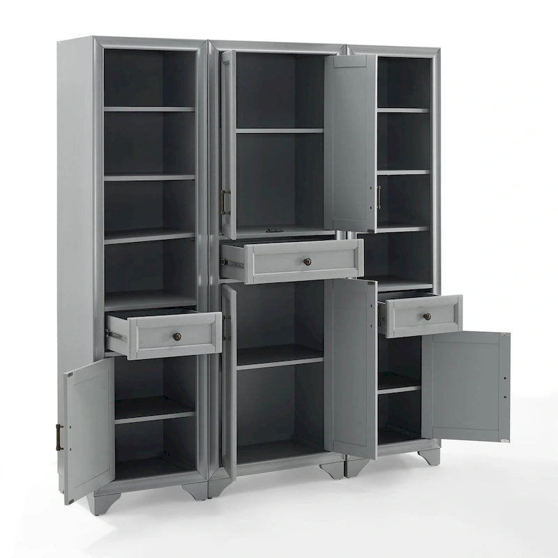 Ensemble de rangement 3 pièces Crosley Tara - 59,75 po L x 15 po P x 67,75 po H