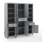 Ensemble de rangement 3 pièces Crosley Tara - 59,75 po L x 15 po P x 67,75 po H