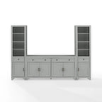 Ensemble buffet et bibliothèque Crosley Tara 3 pièces - 15 x 97 x 67,63