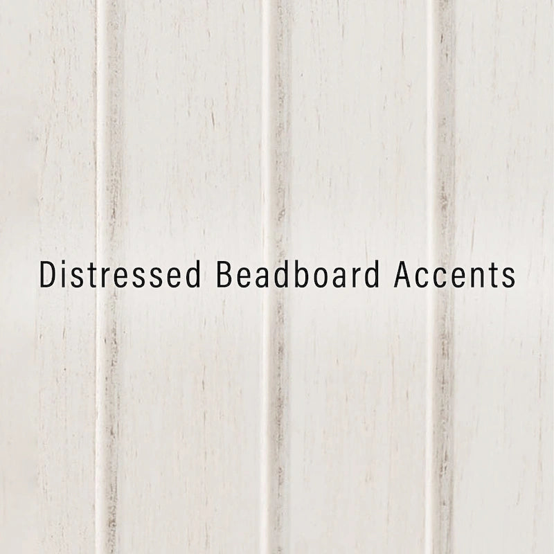 Meuble gain de place Crosley Seaside, blanc vieilli