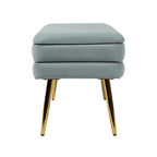 Banc de rangement Ziva bleu mer