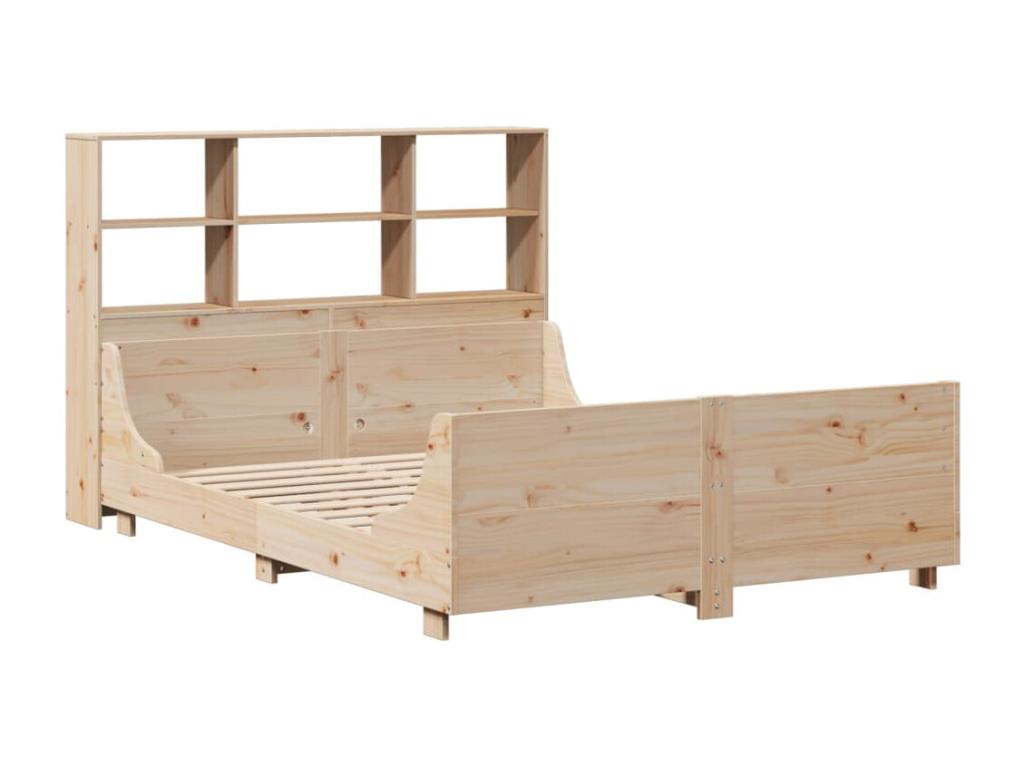 Matelas en bois massif marron, 160 x 200 cm