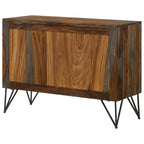 Armoire d'appoint à 1 tablette réglable Komomo Sheesham, gris