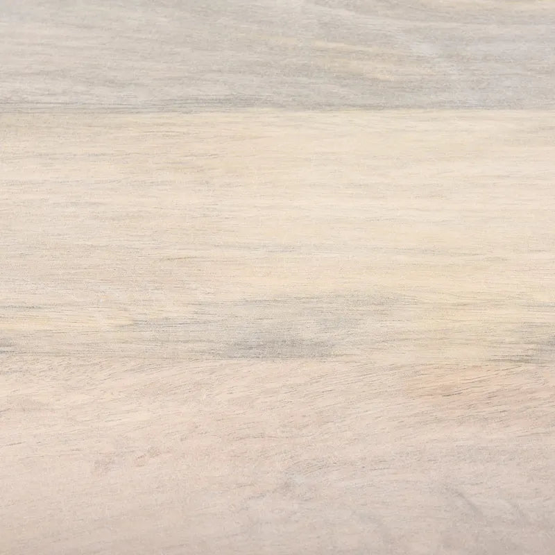 Buffet Arelius en bois massif blond avec piètement en fer doré et portes vitrées - 70 cm (L) x 32 cm (H) x 18,75 cm (P)