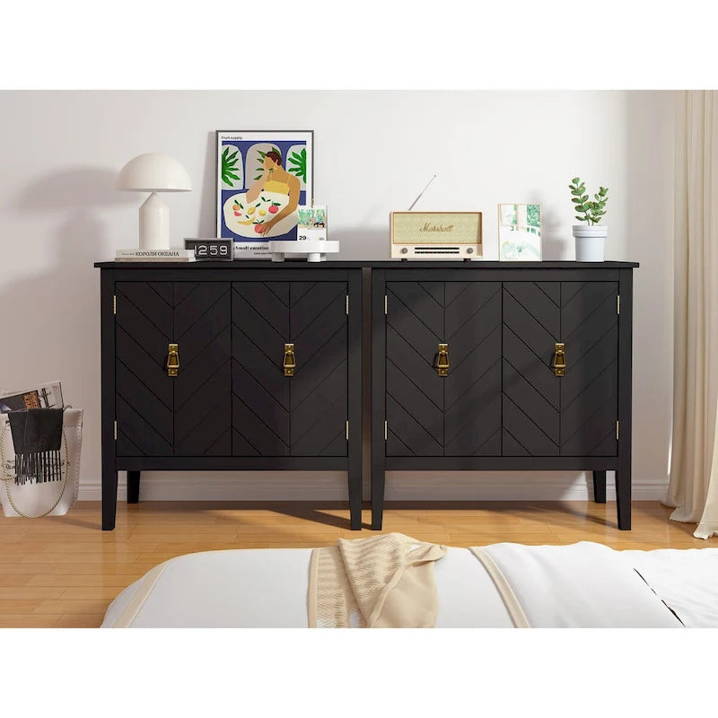 Armoires en bois à 2 portes