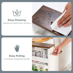 Chariot de rangement étroit à roulettes avec étagères pour cuisine et salle de bain