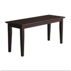 Solid Wood Entryway Accent Bench in Java Brown Finish - 18 H x 39 W x 14 D