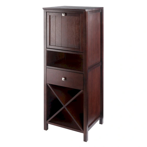 47.50 Walnut Finish Jelly and Wine Storage Cabinet